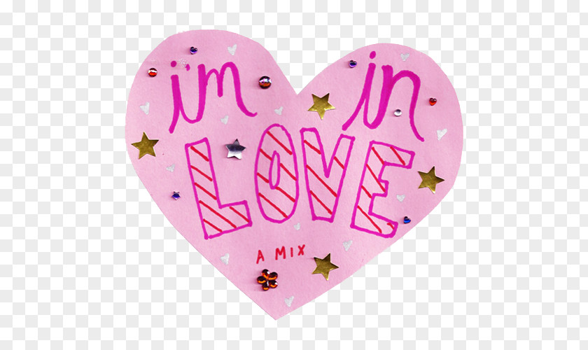 Valentine's Day Love Font Heart Pink M PNG