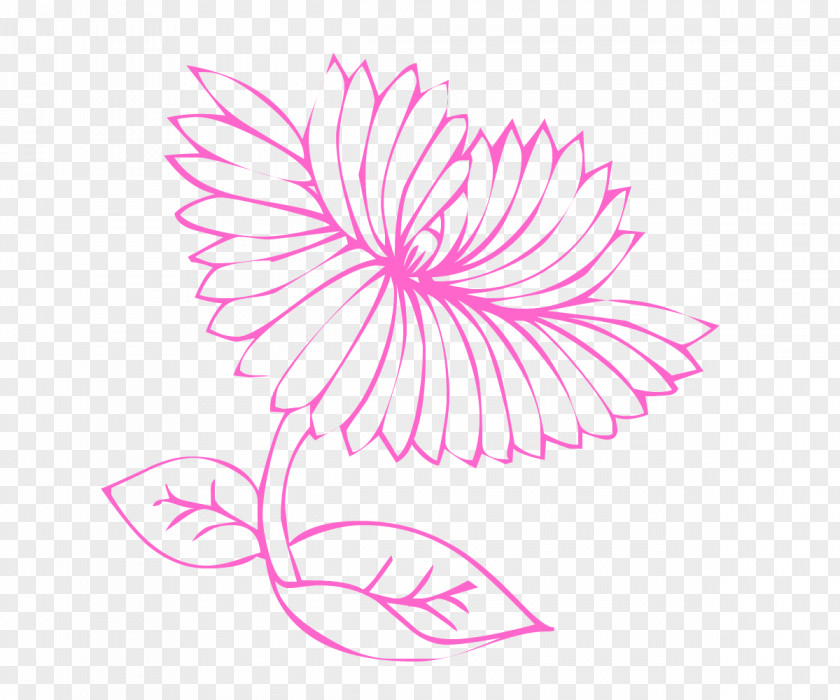 Flower Handrawing. PNG