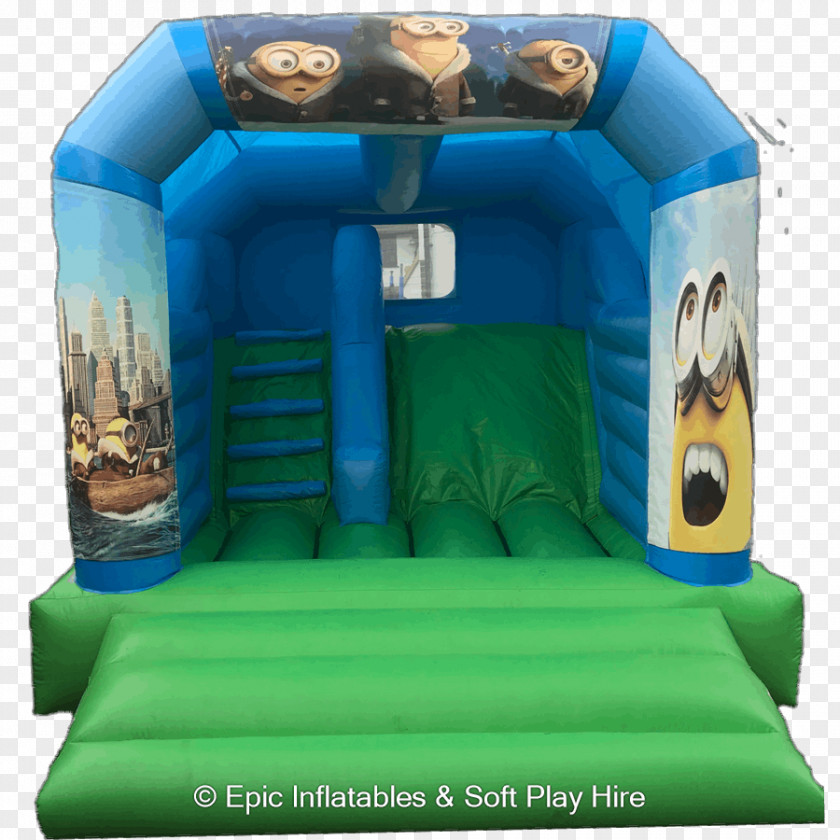 Inflatable Castle Bouncers Playground Slide Minions YouTube PNG