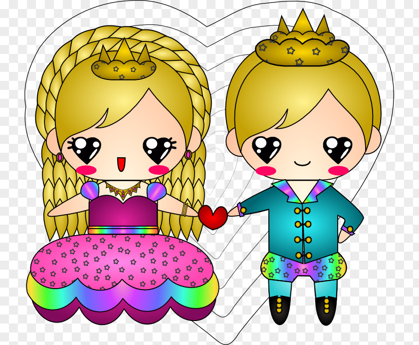 Prince Princess Toddler Line Clip Art PNG