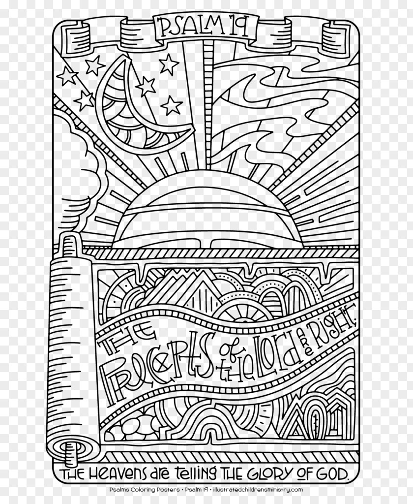 Child Psalms Psalm 22 Coloring Book PNG