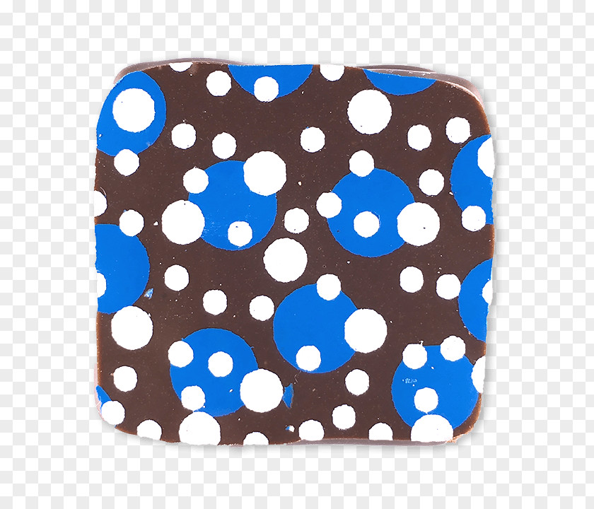 Chocolate Truffle Polka Dot Cobalt Blue PNG