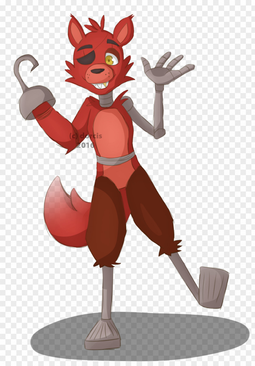 Five Nights At Freddy's Foxy Canidae Cartoon Dog Muscle PNG