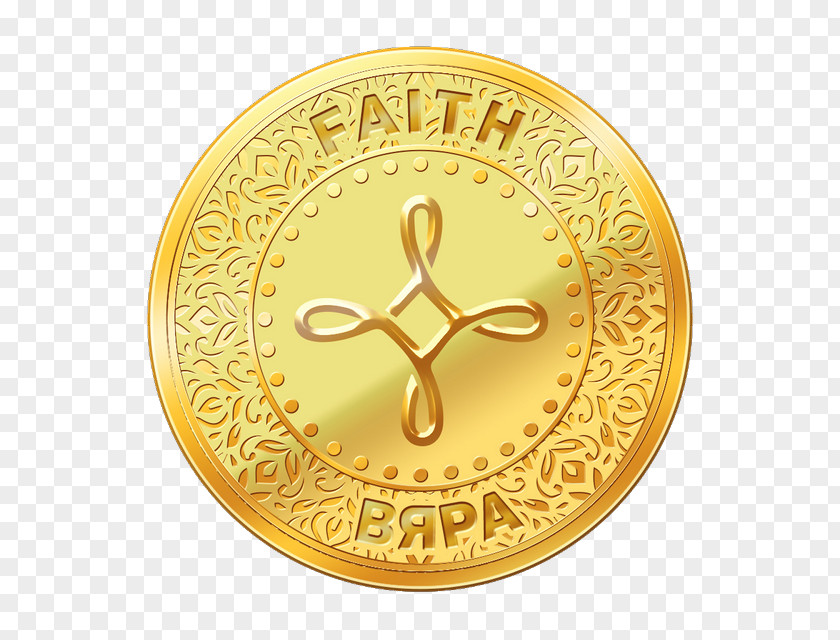 Gold Saints Faith, Hope And Charity Earring PNG