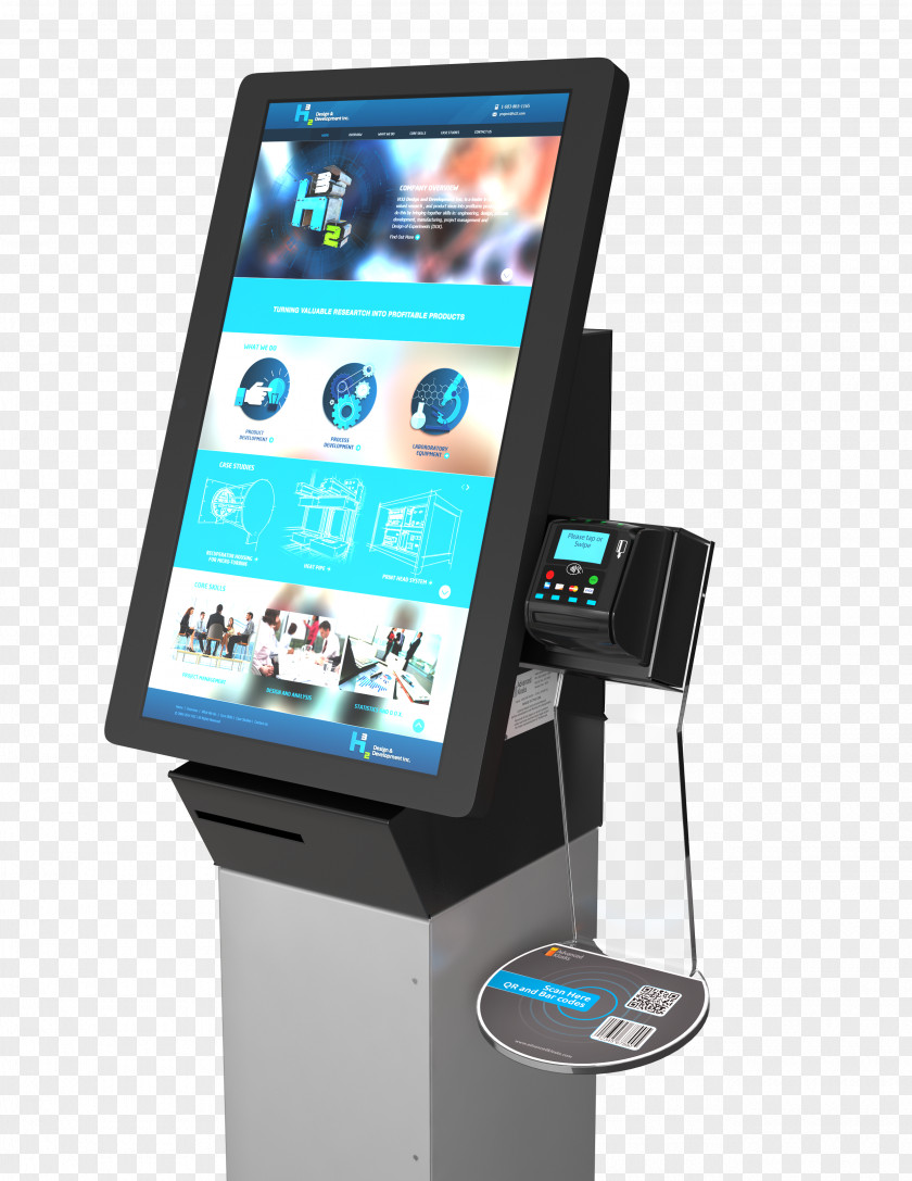 Interactive Kiosks Self-service Vending Machines Display Device PNG