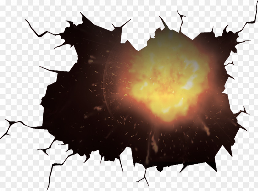 Creative Black Burst PNG