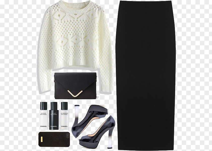Women's Skirt With Winter Fashion Woman PNG