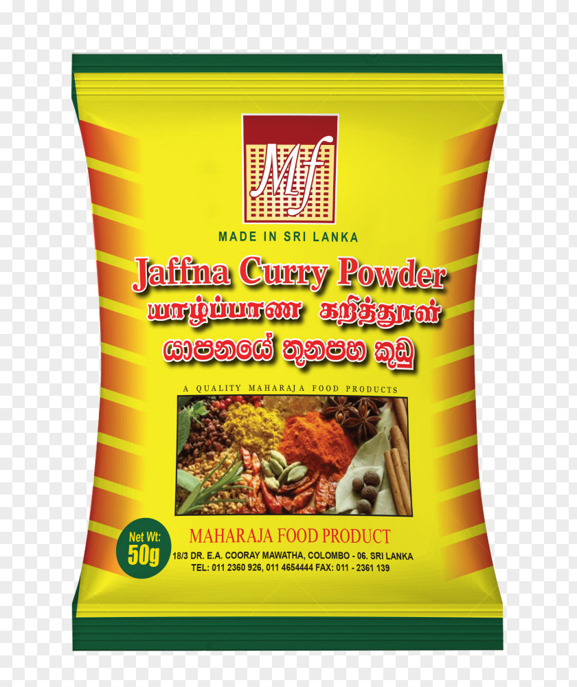 Curry Powder Jaffna Vegetarian Cuisine Sri Lankan Organic Food Maharaja Products PNG