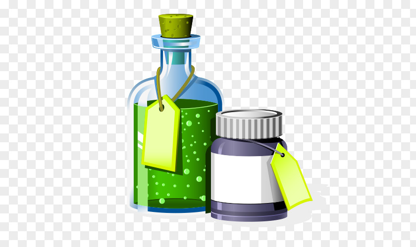 Bottle Material Chemistry Laboratory Experiment Illustration PNG