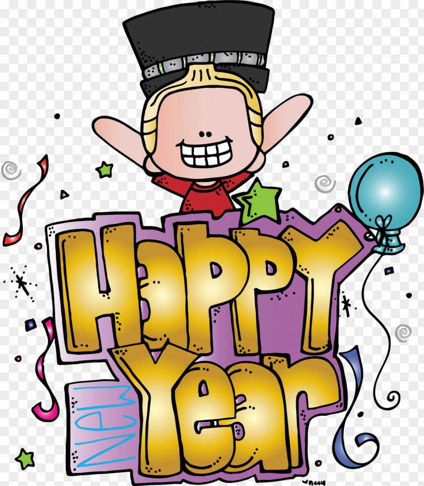 Happy New Year Year's Day Eve Clip Art PNG