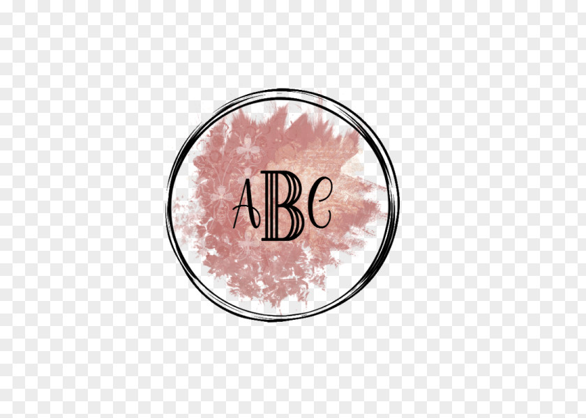 Monogram Circle Pink M RTV PNG