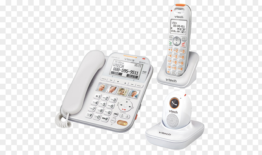 Phone Model Machine Cordless Telephone VTech CareLine SN6197 Handset PNG