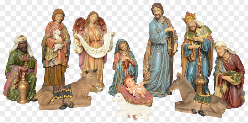 Christmas Nativity Scene Decoration Tree Figurine PNG