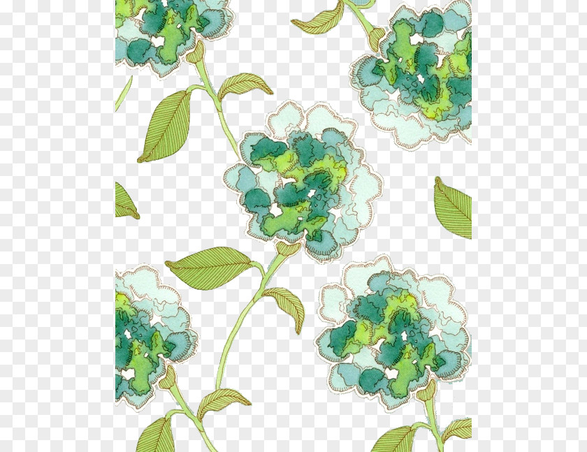 Green Flowers Flower PNG