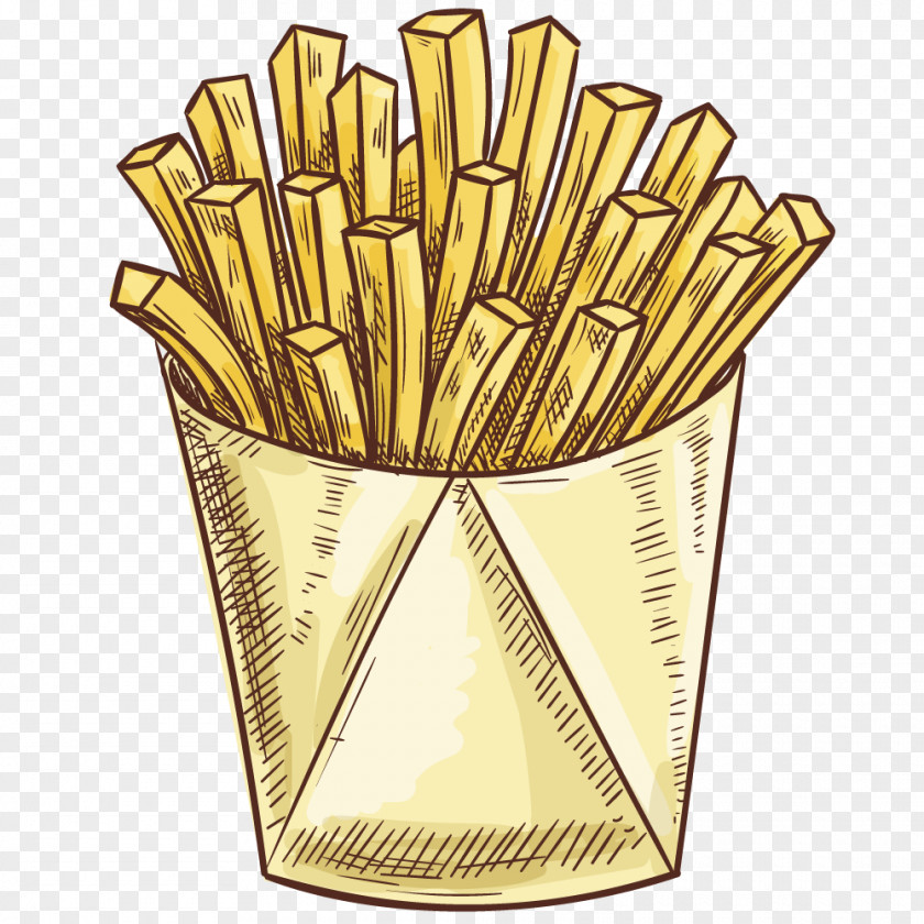 Package Of French Fries Fast Food Icon PNG