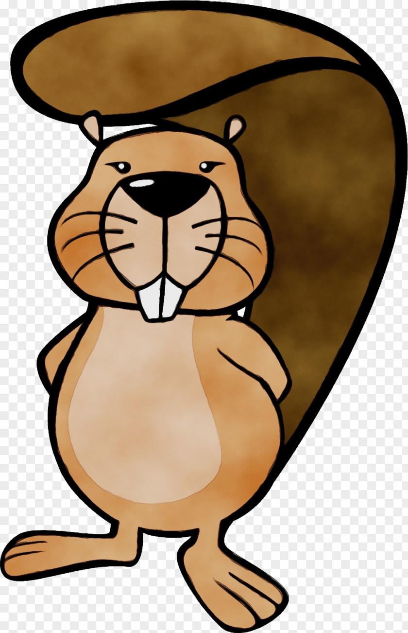 Pleased Beaver Cartoon Clip Art Groundhog PNG