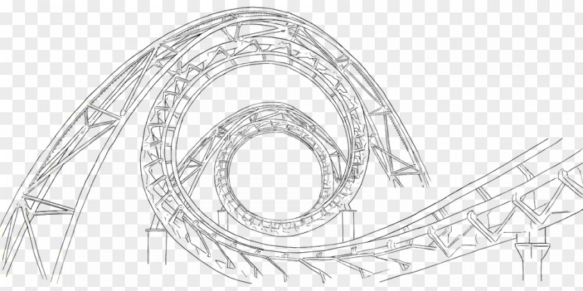 Ride Roller Coaster Drawing Image Big Dipper Park PNG