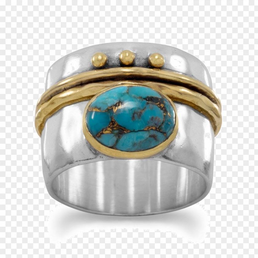 Ring Sterling Silver Turquoise Gemstone PNG