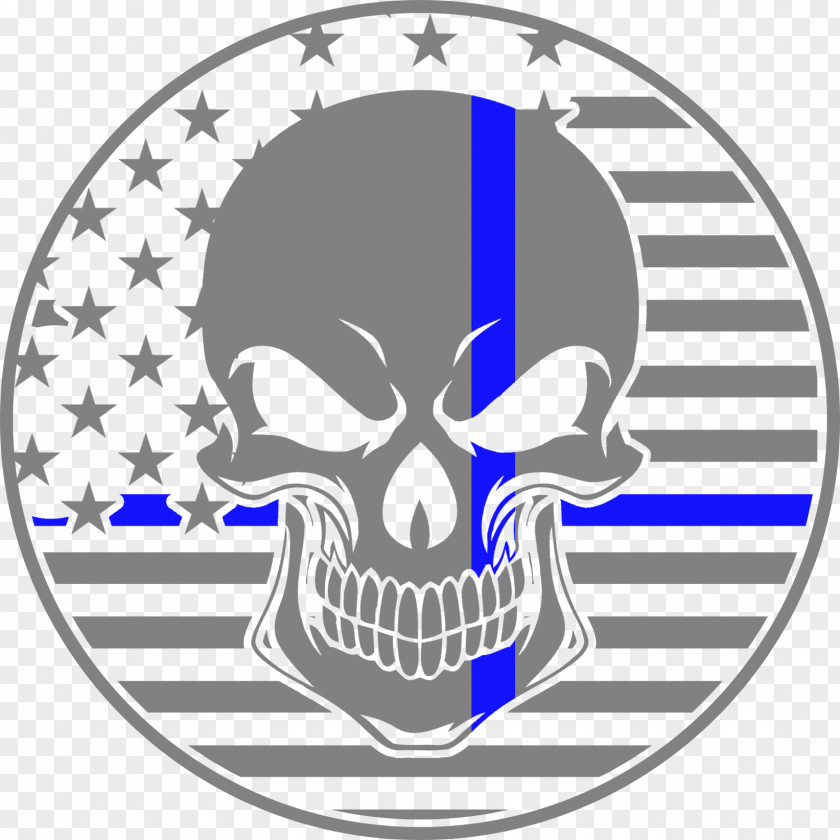 Thin Blue Line Police Officer Law Enforcement PNG