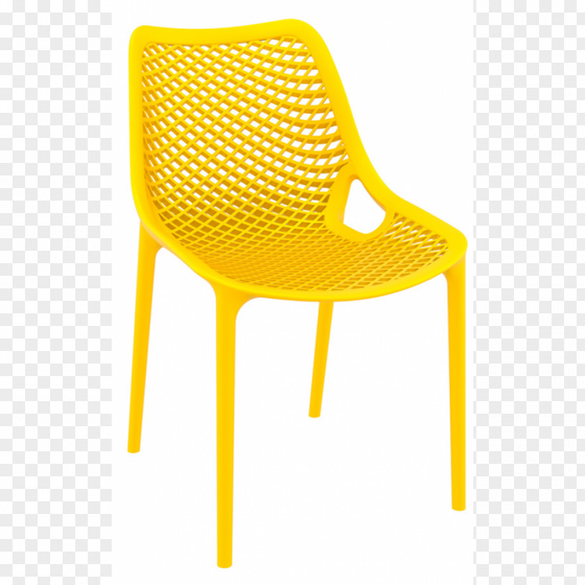 Yellow Chair Table Garden Furniture Dining Room PNG