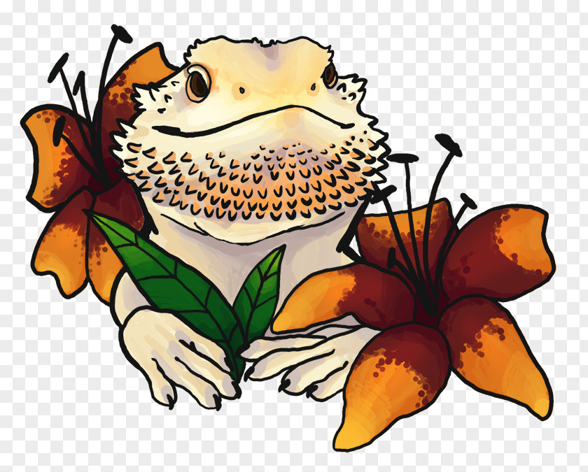 Bearded Dragon Sticker Decal Clip Art PNG