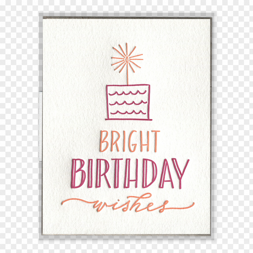 Birthday Paper Greeting & Note Cards Cake Letterpress Printing PNG