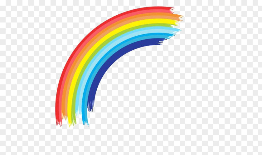 Cartoon Rainbow Child Care Curve PNG