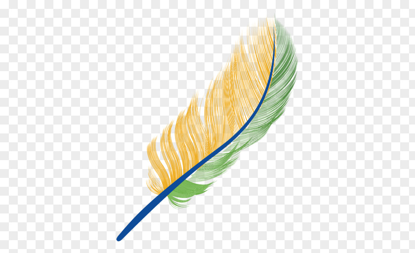 Feather Pen Yellow PNG