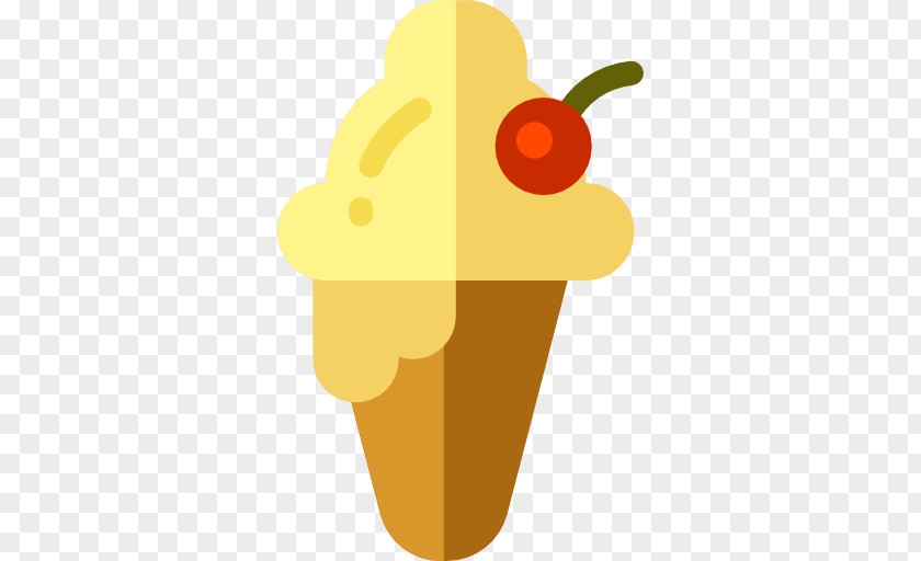 Ice Cream Yellow Icon PNG