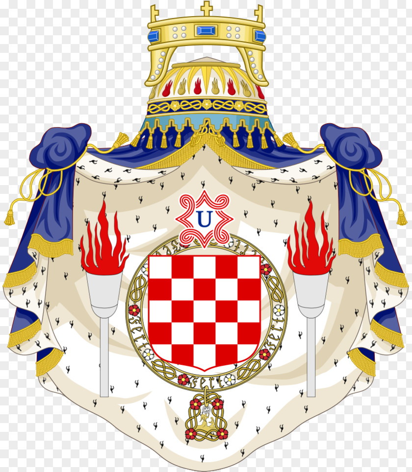 Royal Coat Of Arms German Kingdom Hungary Croatia Independent State PNG