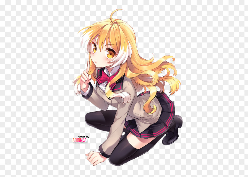 Anime Female Blond Girl PNG Girl, clipart PNG