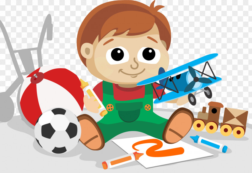 Vector Child Dreams Toy Play Clip Art PNG