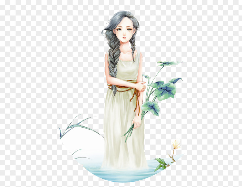 Aesthetic Creative Element Fantasy,beauty,girl Drawing Cartoon Clip Art PNG