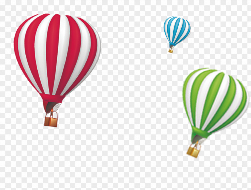 Floating Hot Air Balloon Designer PNG