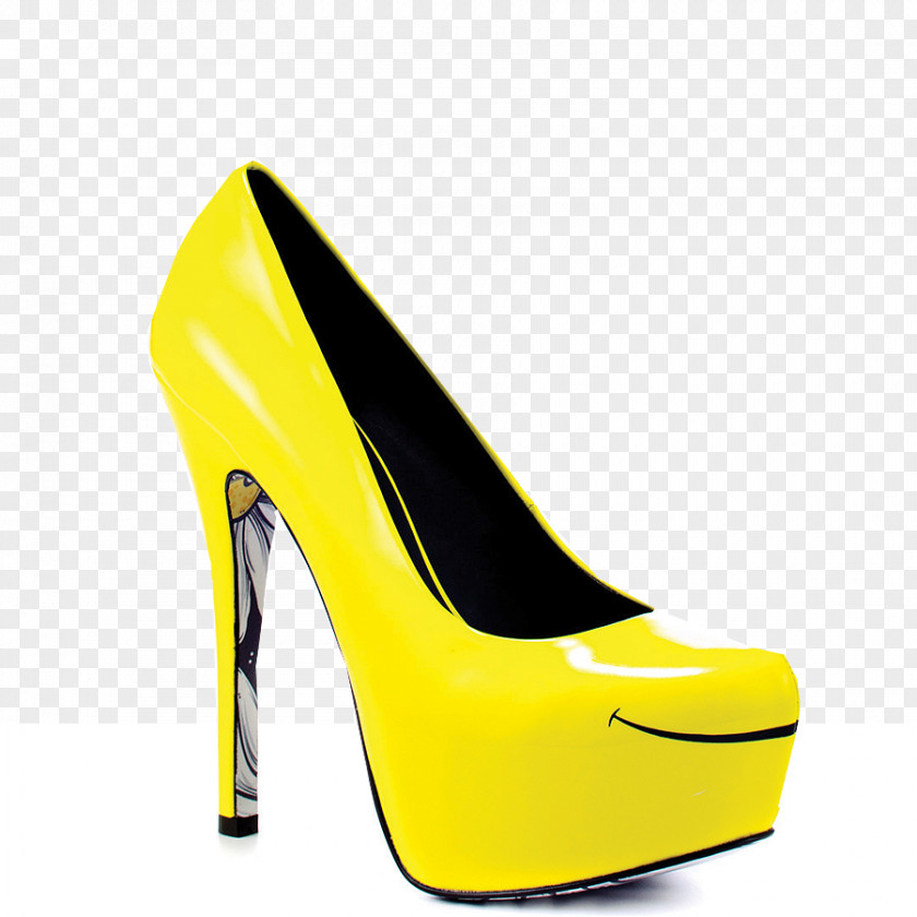 High Heel High-heeled Shoe Stiletto Yellow Mule PNG