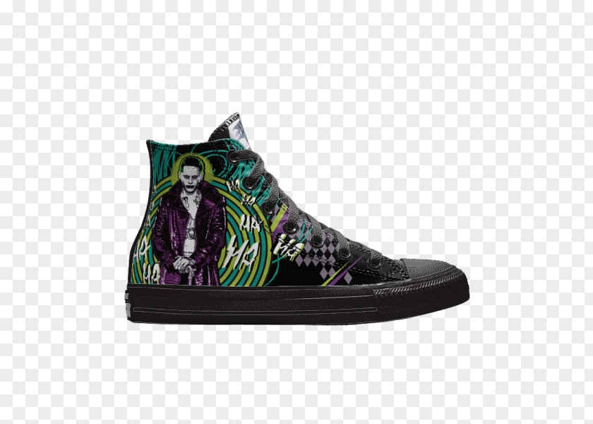 Joker Harley Quinn Tenth Doctor Chuck Taylor All-Stars Sneakers PNG