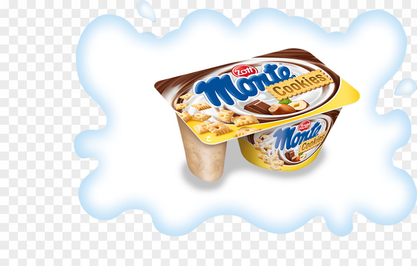 Milk Cream Monte Zott Dessert PNG