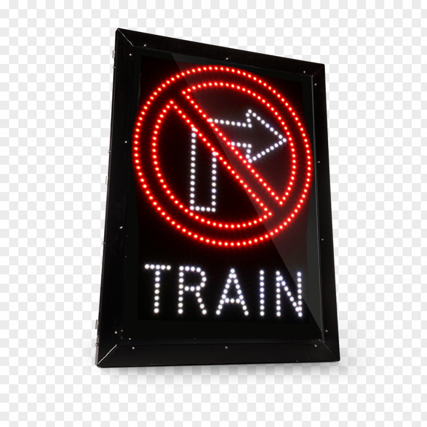 Railway Signal Electronic Signage Display Device Traffic Sign PNG
