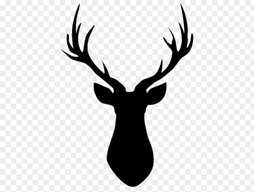 Stag Reindeer Silhouette Clip Art PNG
