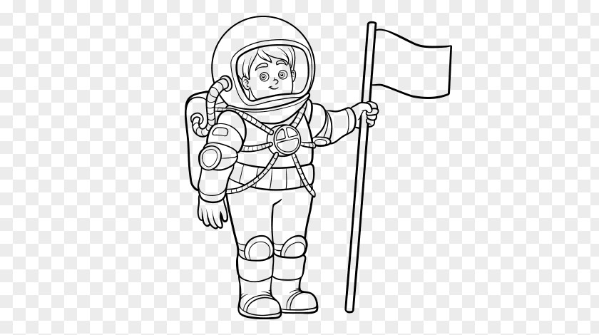 Astronaut Coloring Book Space Suit Drawing Spacecraft PNG