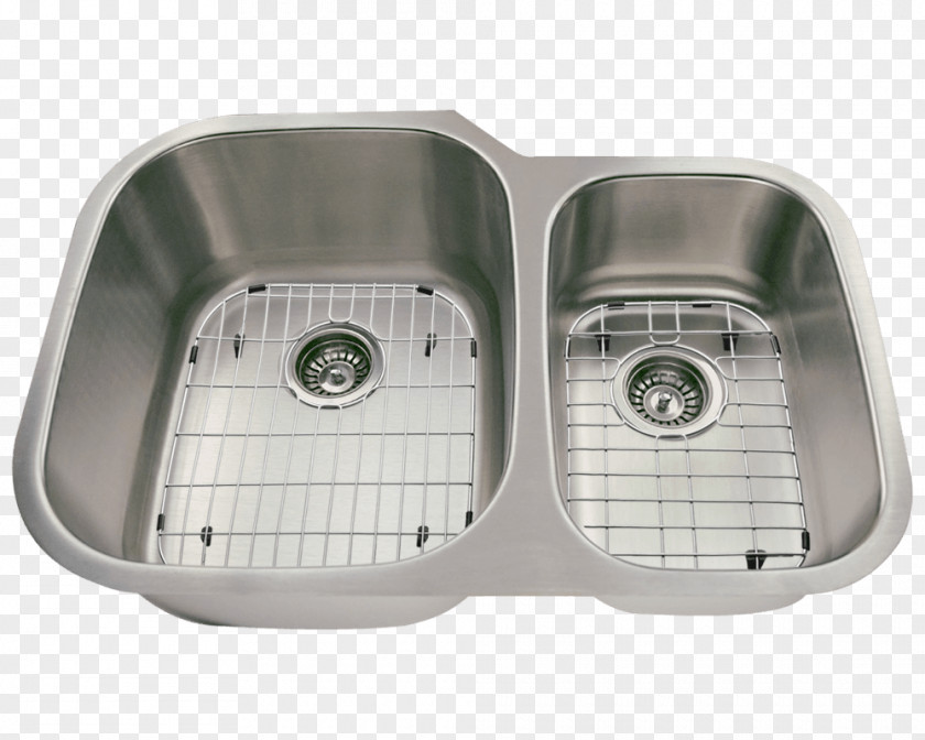 Sink Kitchen Countertop Drain Stainless Steel PNG