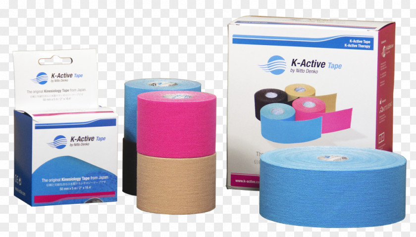 Sport Tape Elastic Therapeutic Adhesive Applied Kinesiology Material PNG