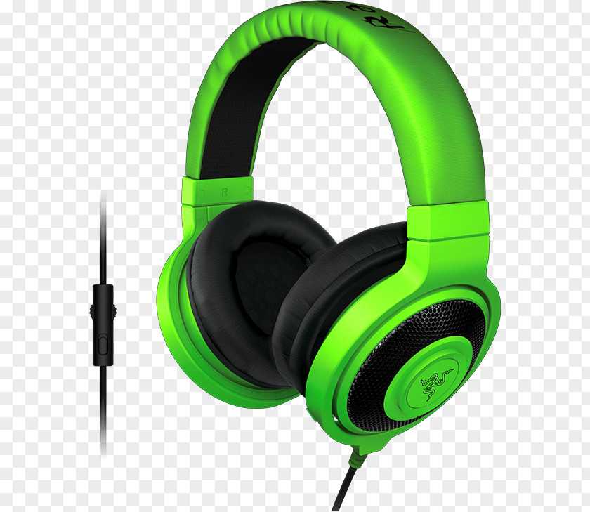 Gaming Headset Green Razer Kraken Pro V2 Microphone 2015 7.1 Chroma PNG