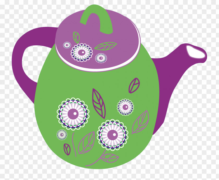 Green Kettle Teapot Clip Art PNG