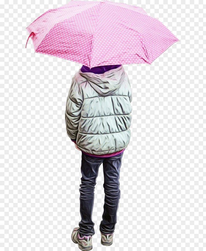 Magenta Sleeve Umbrella Pink Outerwear Purple Rain PNG