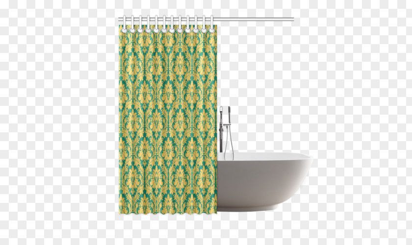 Shower Curtain Textile Beach Pattern PNG