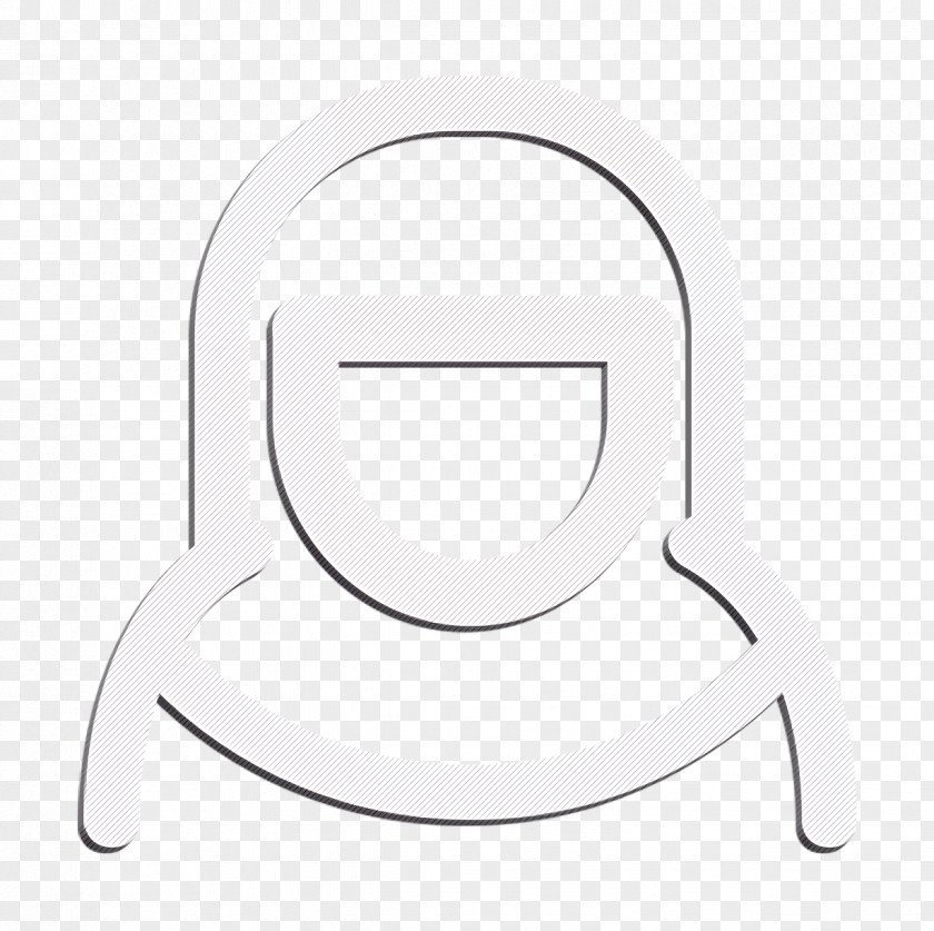 Blackandwhite Symbol Muslim Icon Muslimah People PNG