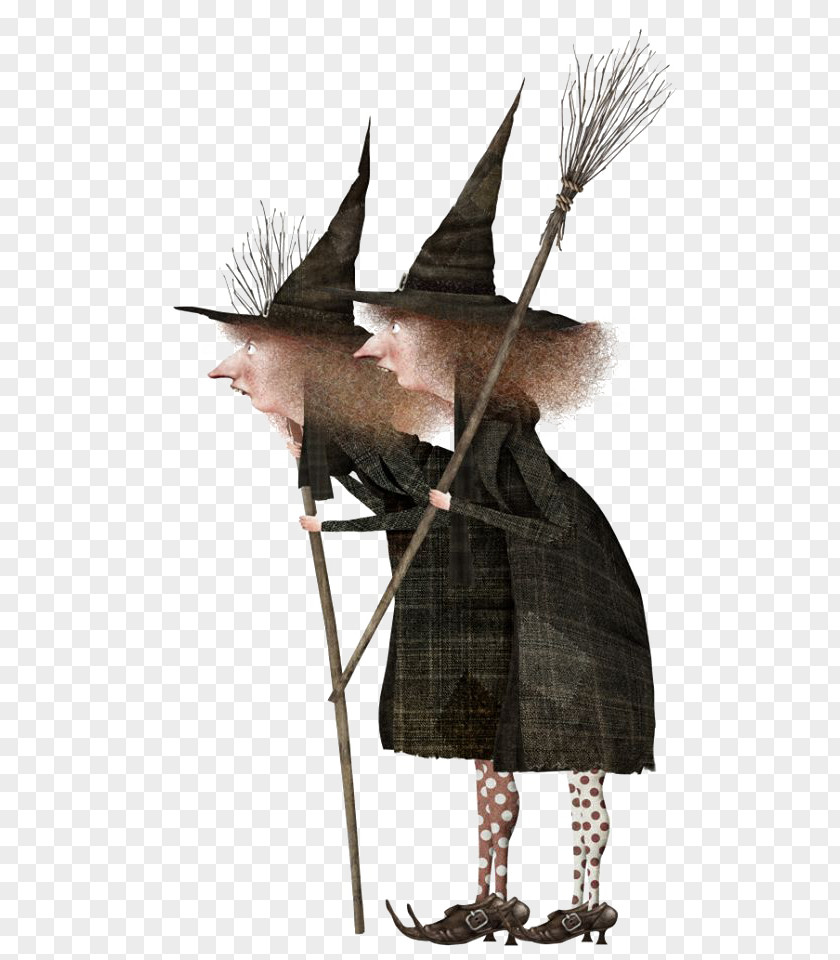 Female Witch Halloween Costume Brujarella Groundhog Day Party PNG
