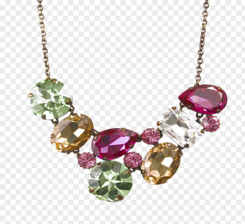Gemstone Necklaces Earring Necklace Ruby Pendant PNG