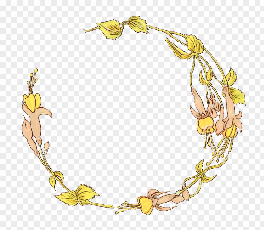 Necklace Bracelet Flower Painting PNG